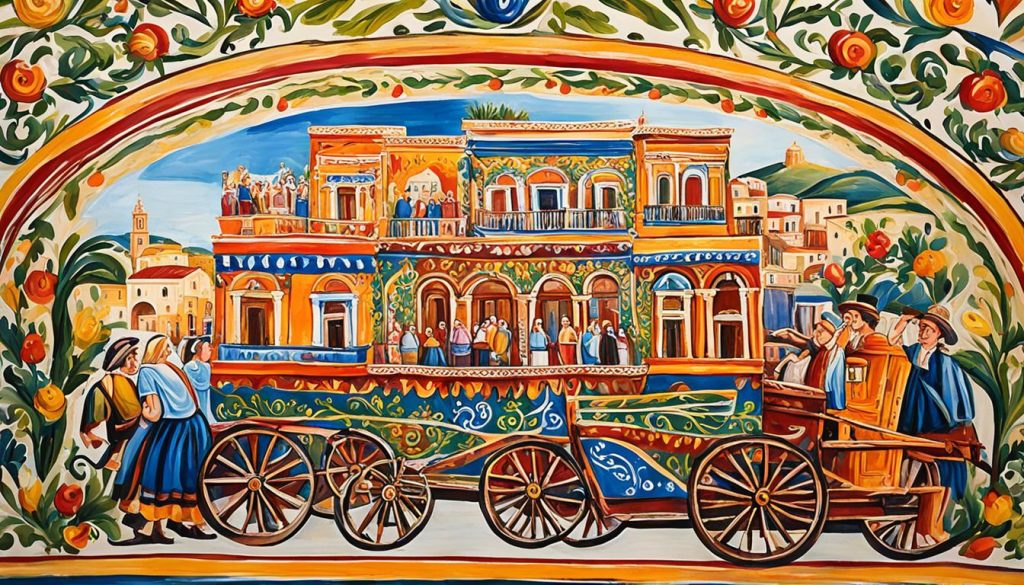 Sicilian cart painting