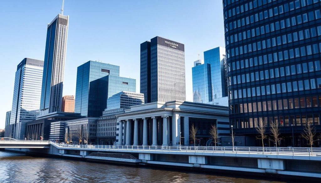 Frankfurt financial district showcasing Germany as one of the best countries to start a multinational business Frankfurt financial district showcasing Germany as one of the best countries to start a multinational business