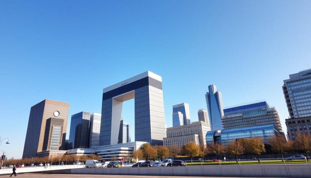 La Défense business district in Paris highlighting France as one of the best countries to start a multinational business La Défense business district in Paris highlighting France as one of the best countries to start a multinational business