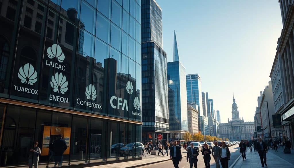 British multinational companies in financial services