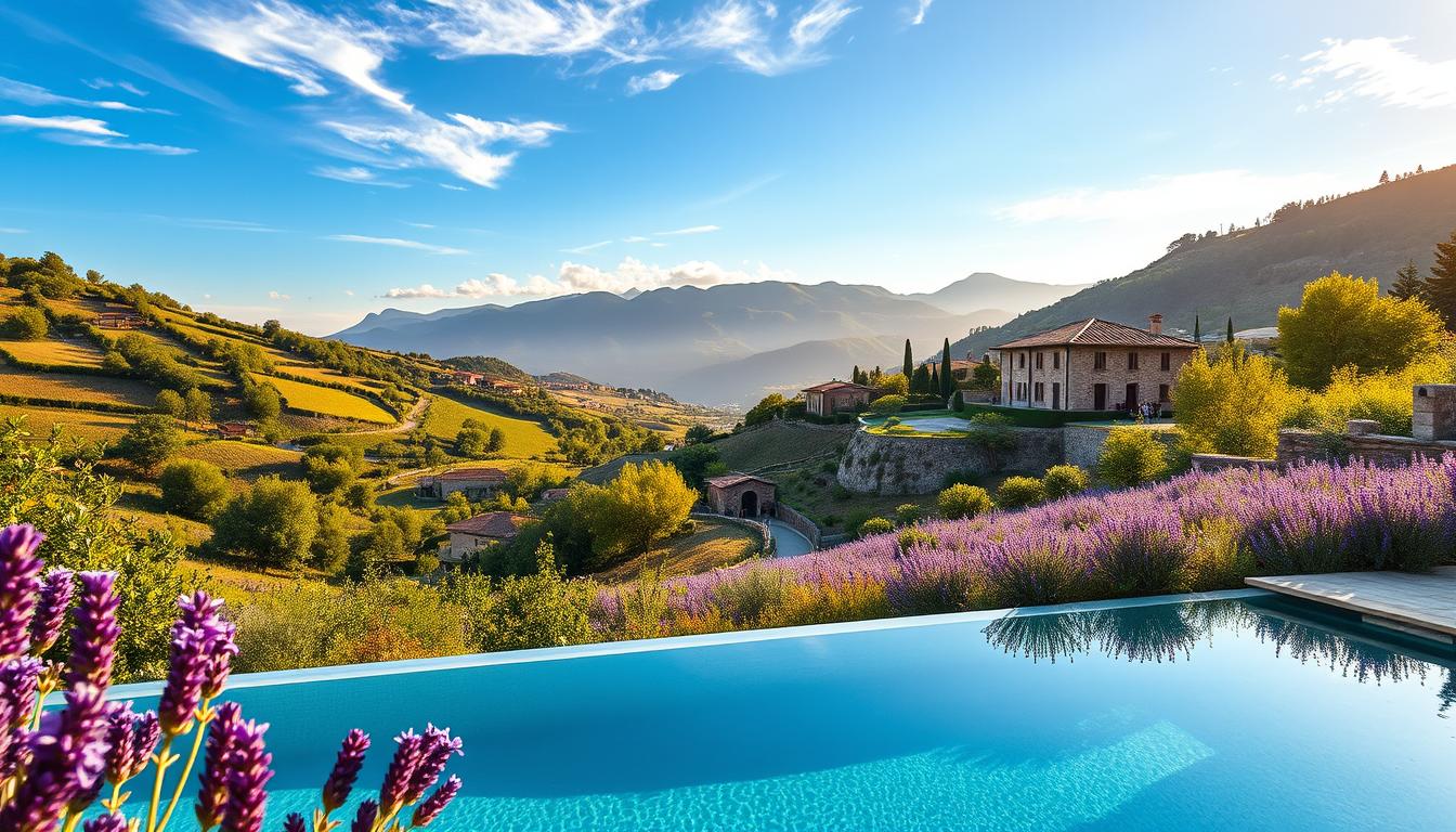 Italian wellness retreats scenic landscape