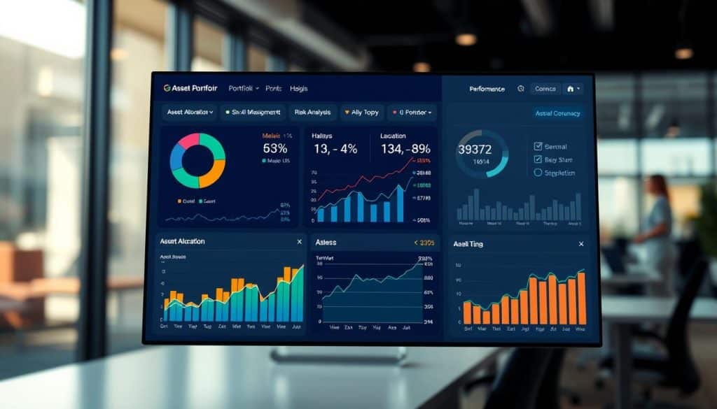 investment monitoring dashboard showing portfolio management metrics